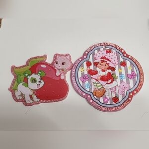 Flatback Strawberry Pendant Print Acrylic Badge Keychain Crafts Bag Clip